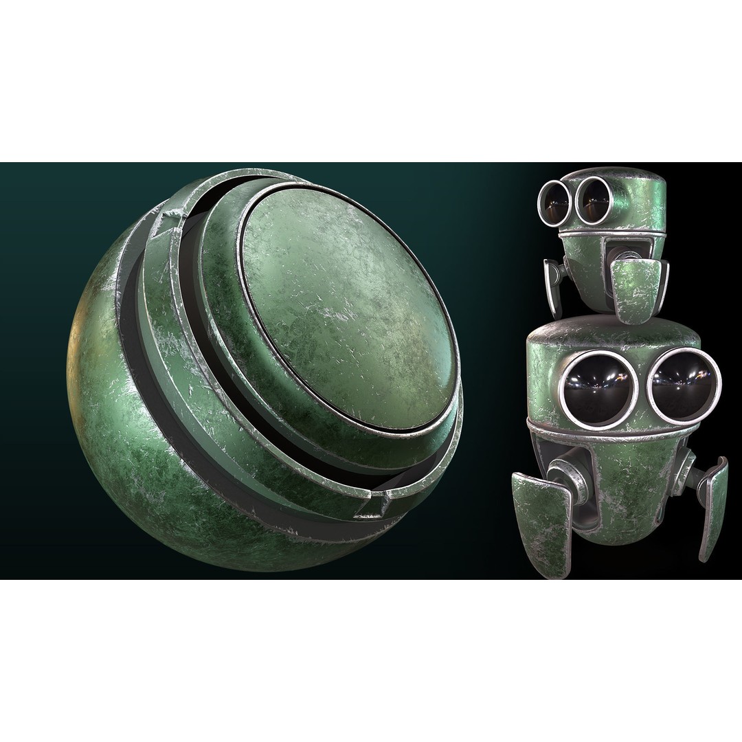 40 Metal Smart Material Textures 3D Model – PBR Customizable Assets - View 4