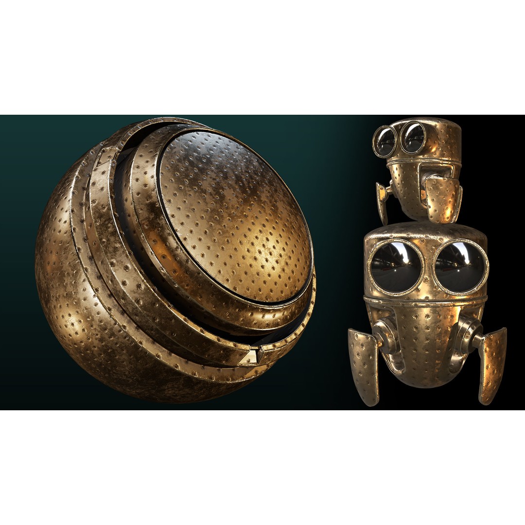 40 Metal Smart Material Textures 3D Model – PBR Customizable Assets - View 5