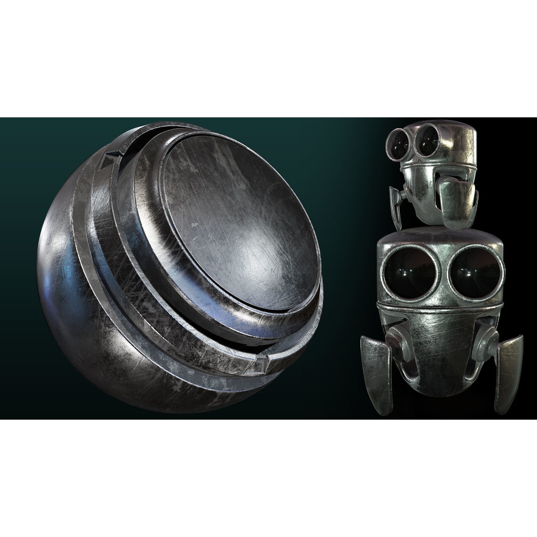 40 Metal Smart Material Textures 3D Model – PBR Customizable Assets - View 7