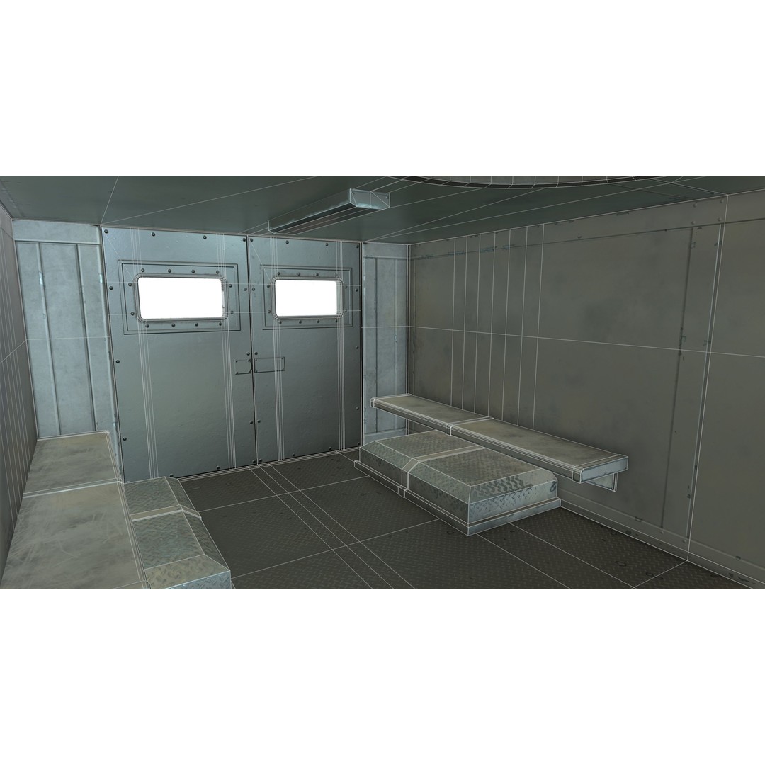 SWAT Van 3D Model – Low Poly Game Ready Asset with PBR Textures - View 32
