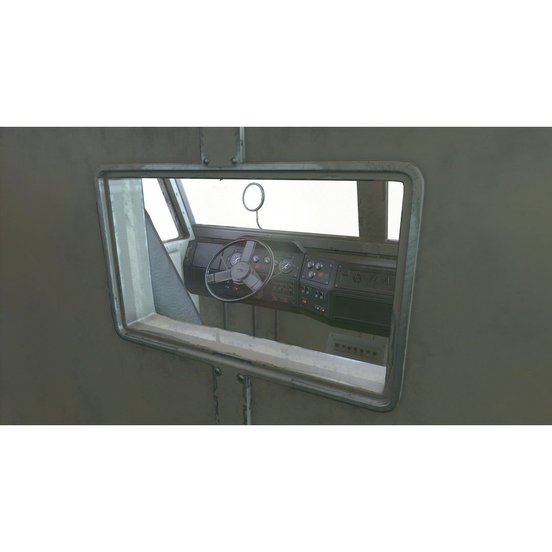 SWAT Van 3D Model – Low Poly Game Ready Asset with PBR Textures - View 33