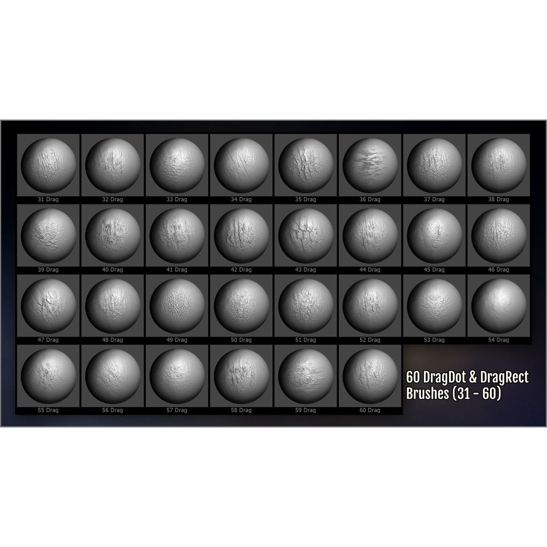 Wood and Bark 3D Model – ZBrush Brushes, Alphas & Patterns - View 10