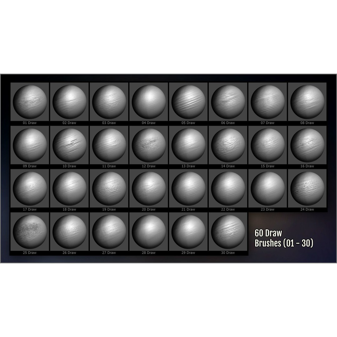 Wood and Bark 3D Model – ZBrush Brushes, Alphas & Patterns - View 11