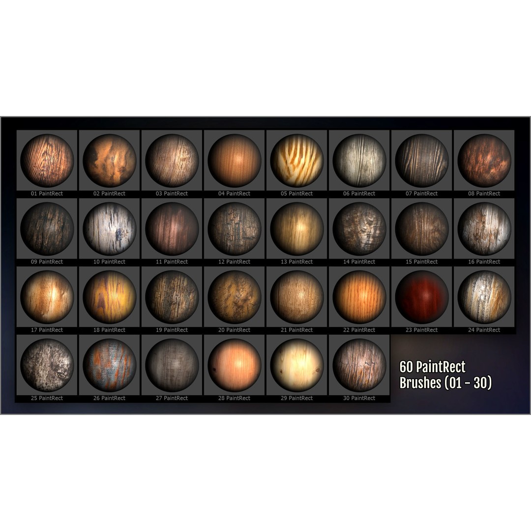 Wood and Bark 3D Model – ZBrush Brushes, Alphas & Patterns - View 4