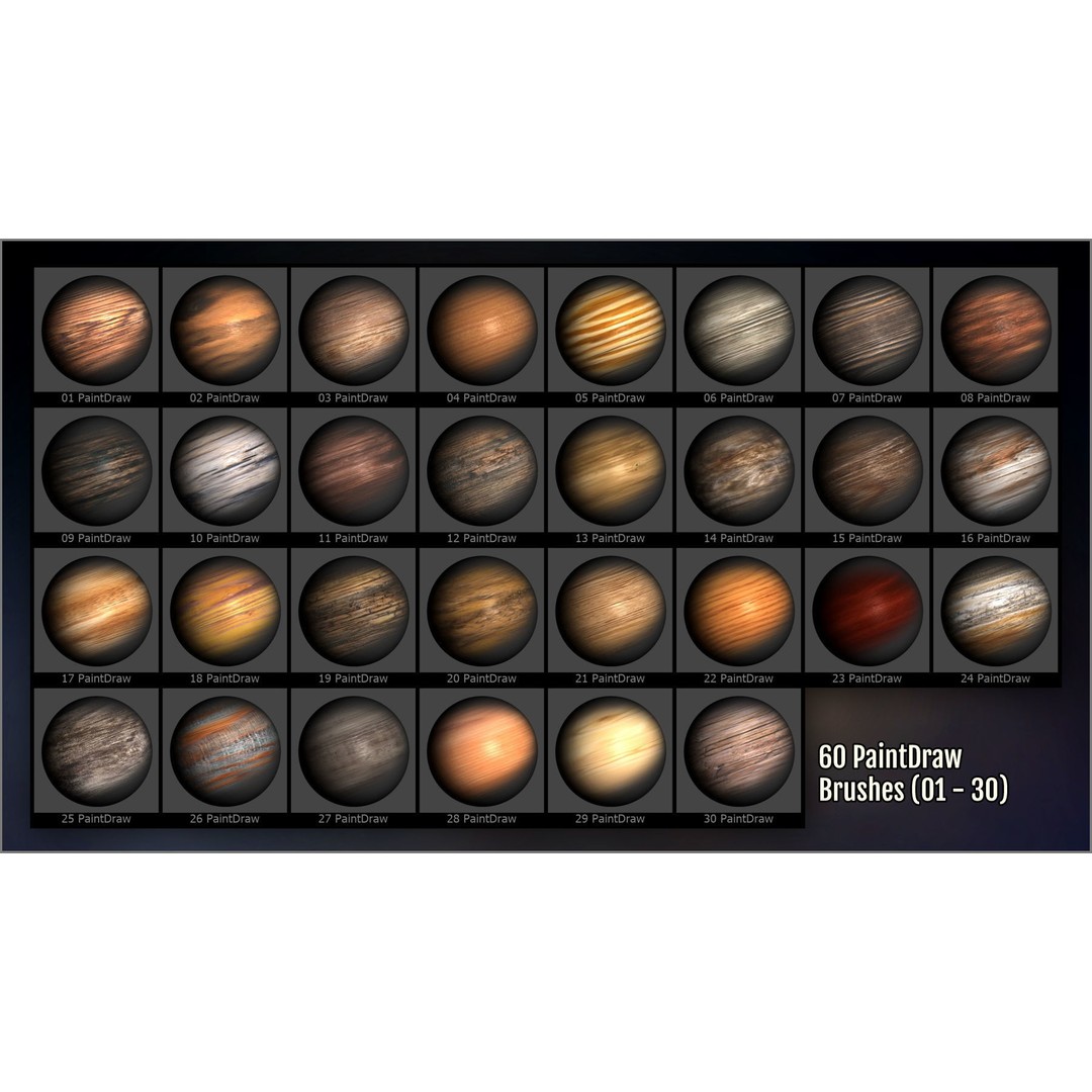 Wood and Bark 3D Model – ZBrush Brushes, Alphas & Patterns - View 6