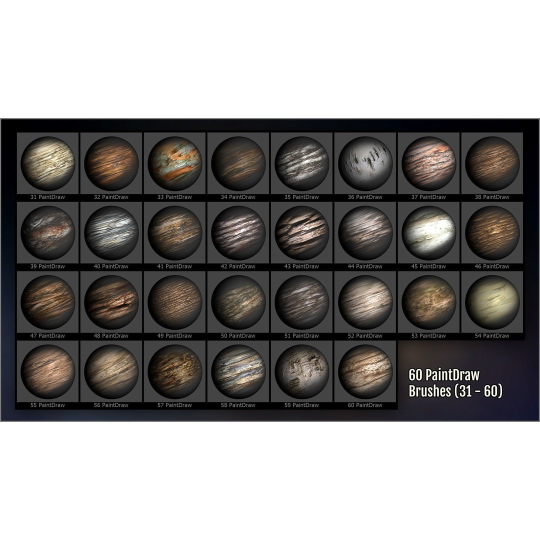 Wood and Bark 3D Model – ZBrush Brushes, Alphas & Patterns - View 7