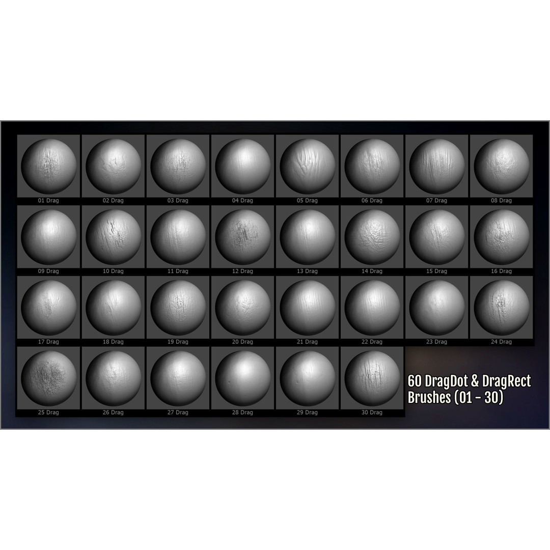 Wood and Bark 3D Model – ZBrush Brushes, Alphas & Patterns - View 9