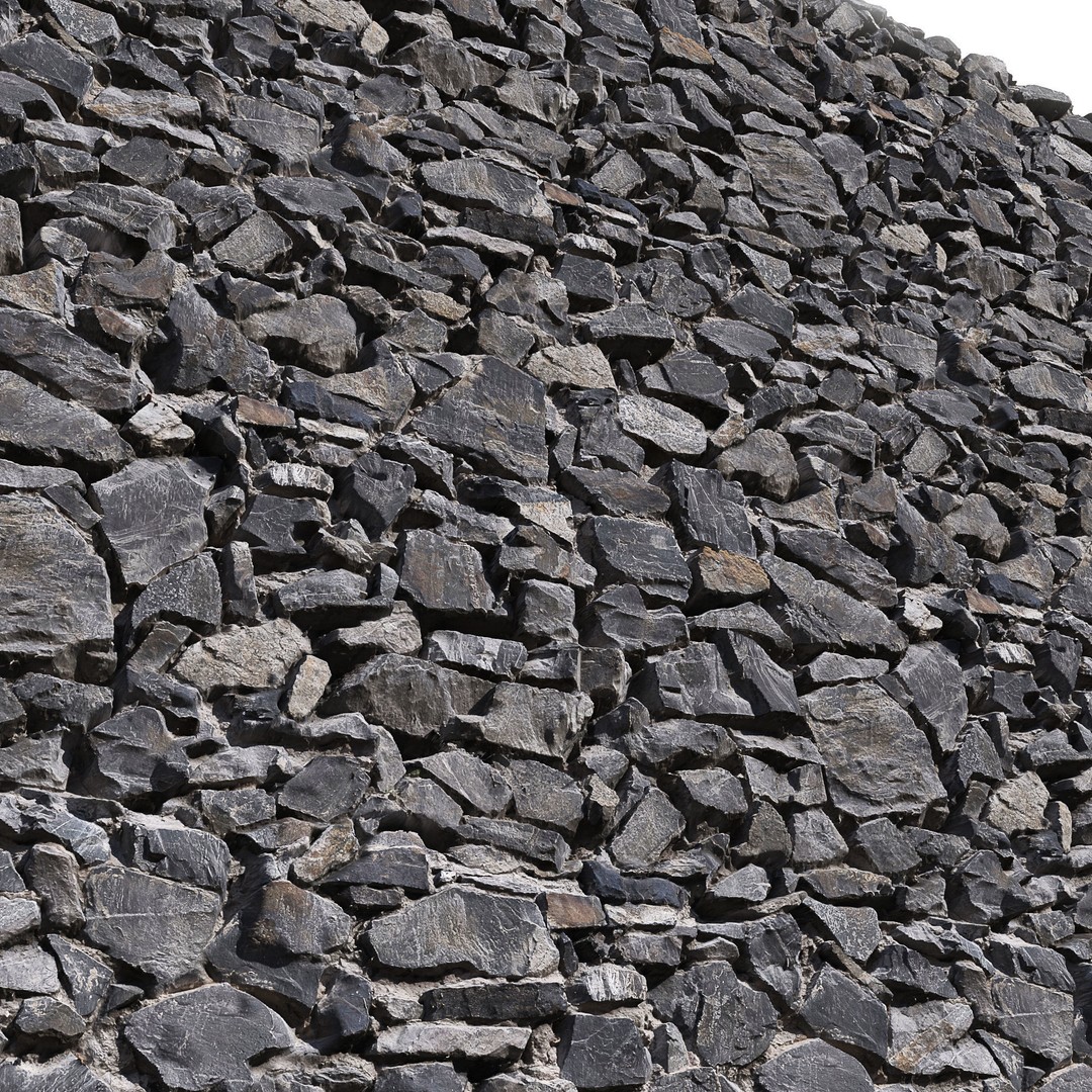 Ultra Realistic Stone Wall 3D Model – Decorative PBR Textures, FBX - View 4