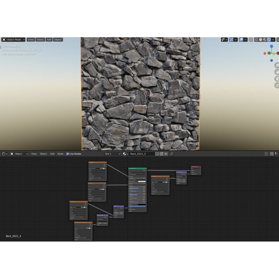 Ultra Realistic Stone Wall 3D Model – Decorative PBR Textures, FBX - View 6