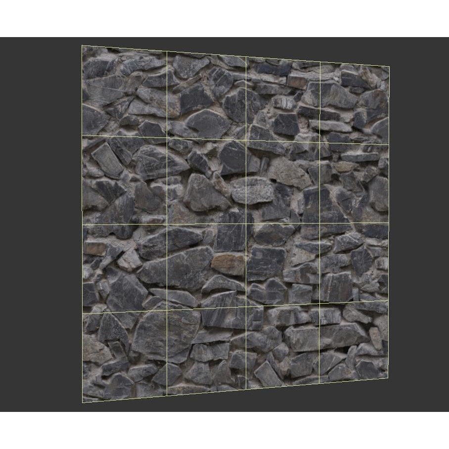 Ultra Realistic Stone Wall 3D Model – Decorative PBR Textures, FBX - View 7