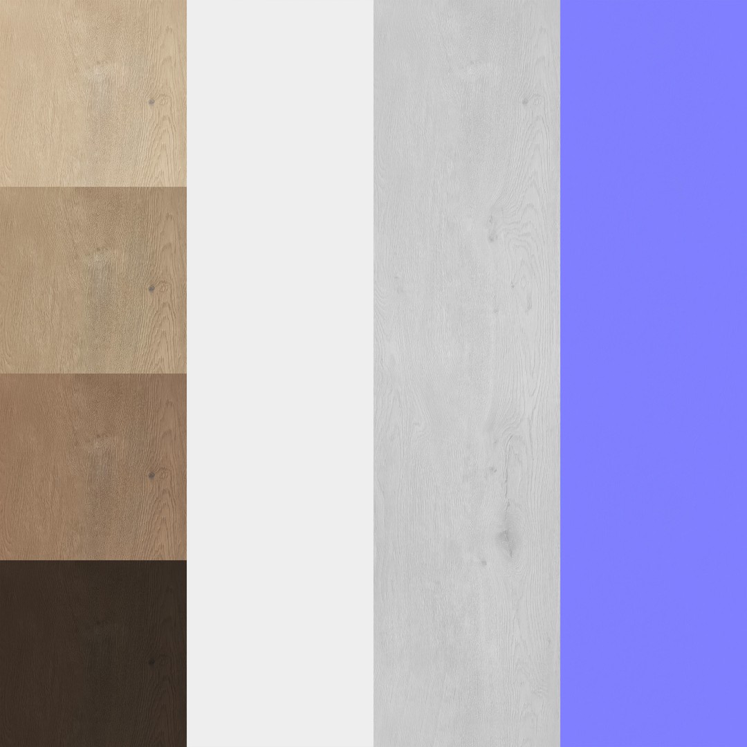 Oak Wood Materials 3D Model – PBR Textures, 8192x8192 Resolution - View 12