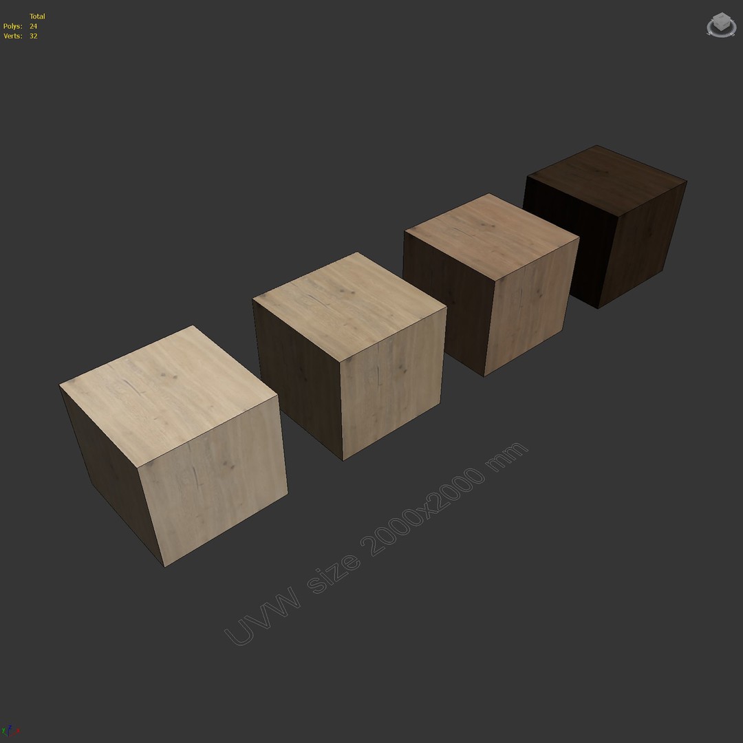 Oak Wood Materials 3D Model – PBR Textures, 8192x8192 Resolution - View 13