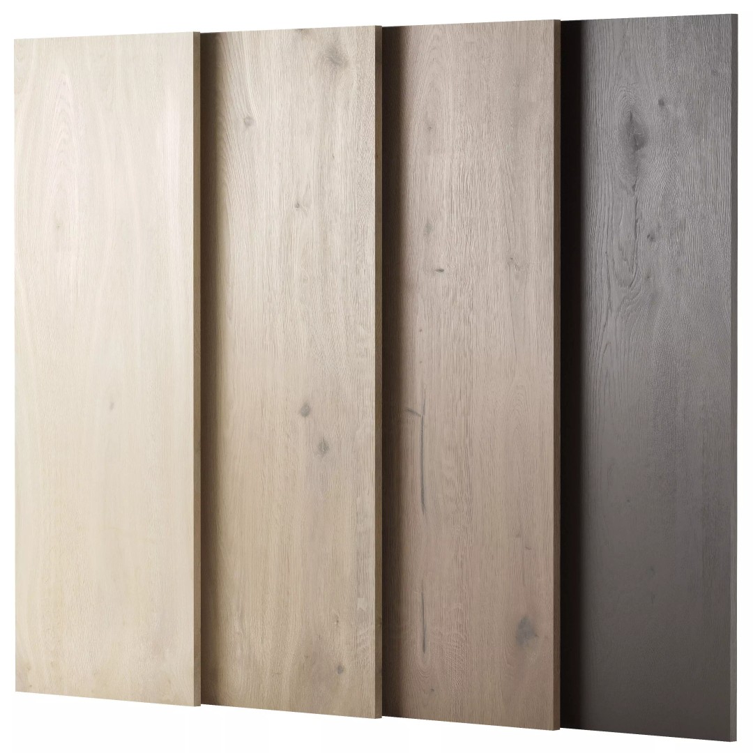 Oak Wood Materials 3D Model – PBR Textures, 8192x8192 Resolution - View 2