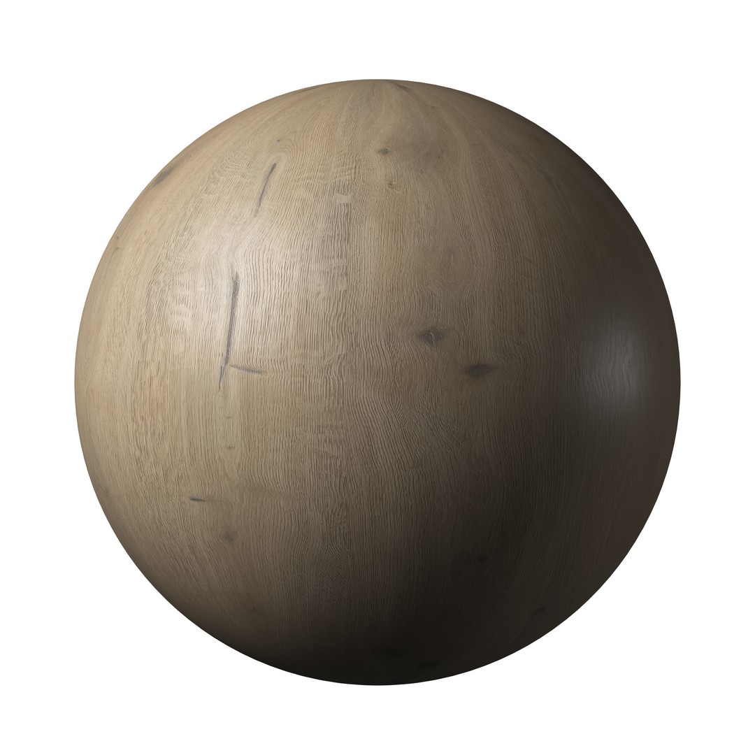Oak Wood Materials 3D Model – PBR Textures, 8192x8192 Resolution - View 4