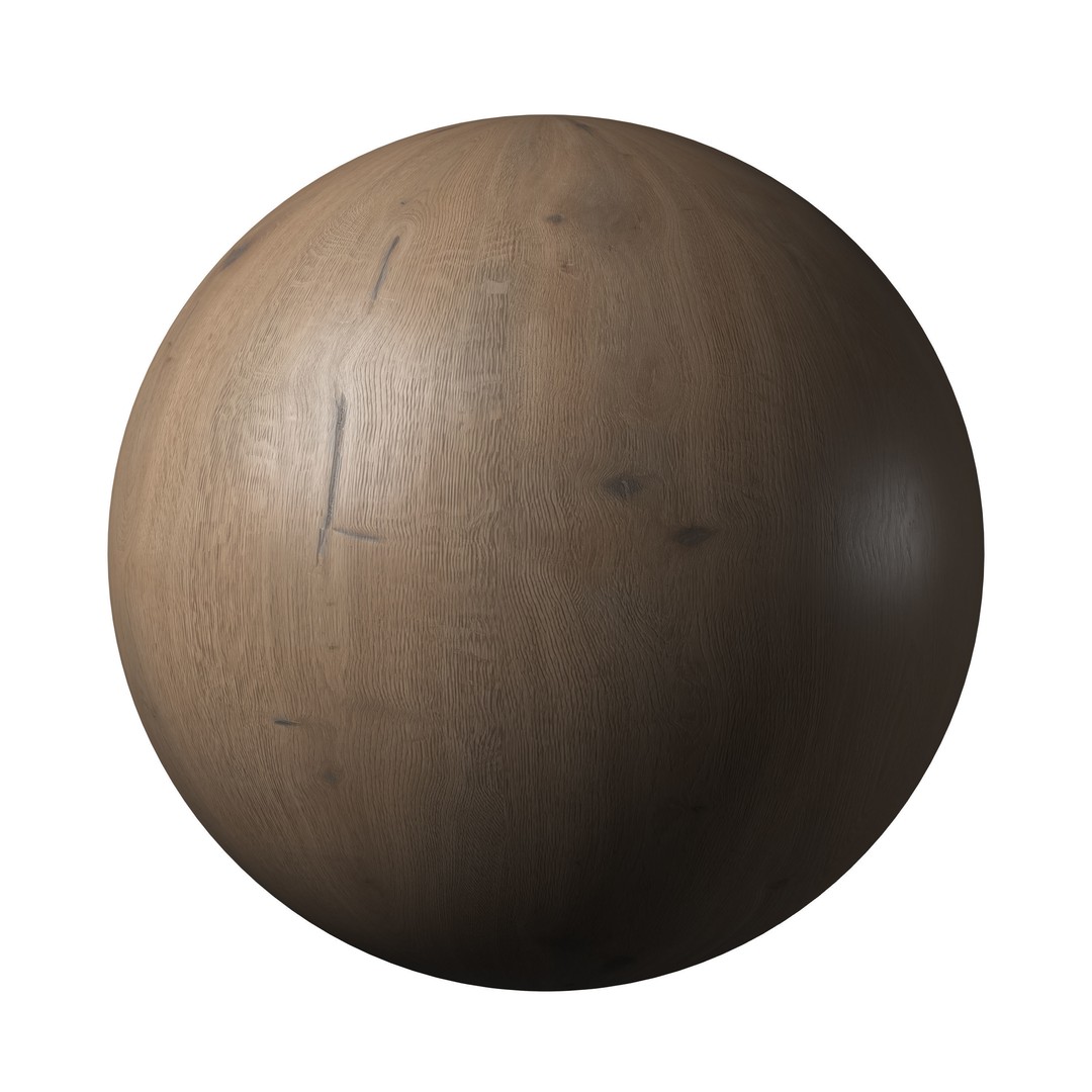 Oak Wood Materials 3D Model – PBR Textures, 8192x8192 Resolution - View 5