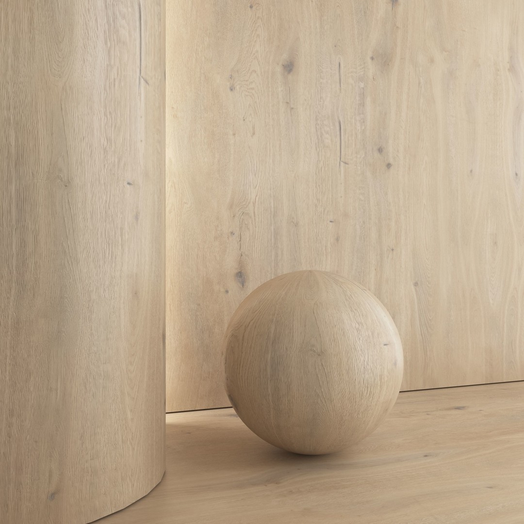 Oak Wood Materials 3D Model – PBR Textures, 8192x8192 Resolution - View 8