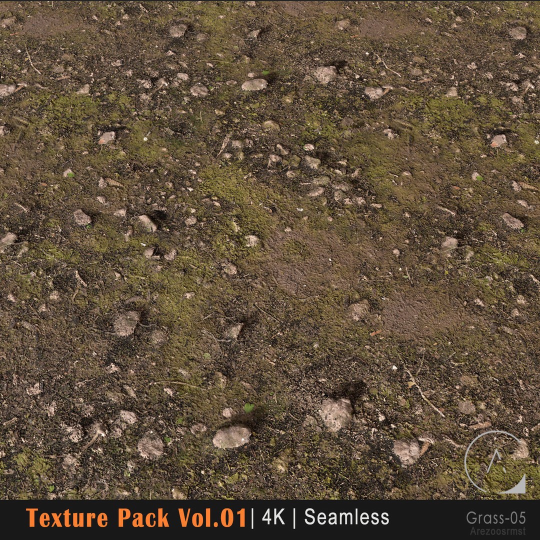 Grass Texture Pack 3D Model – 10 Types of PBR Seamless Textures, 4K - View 12