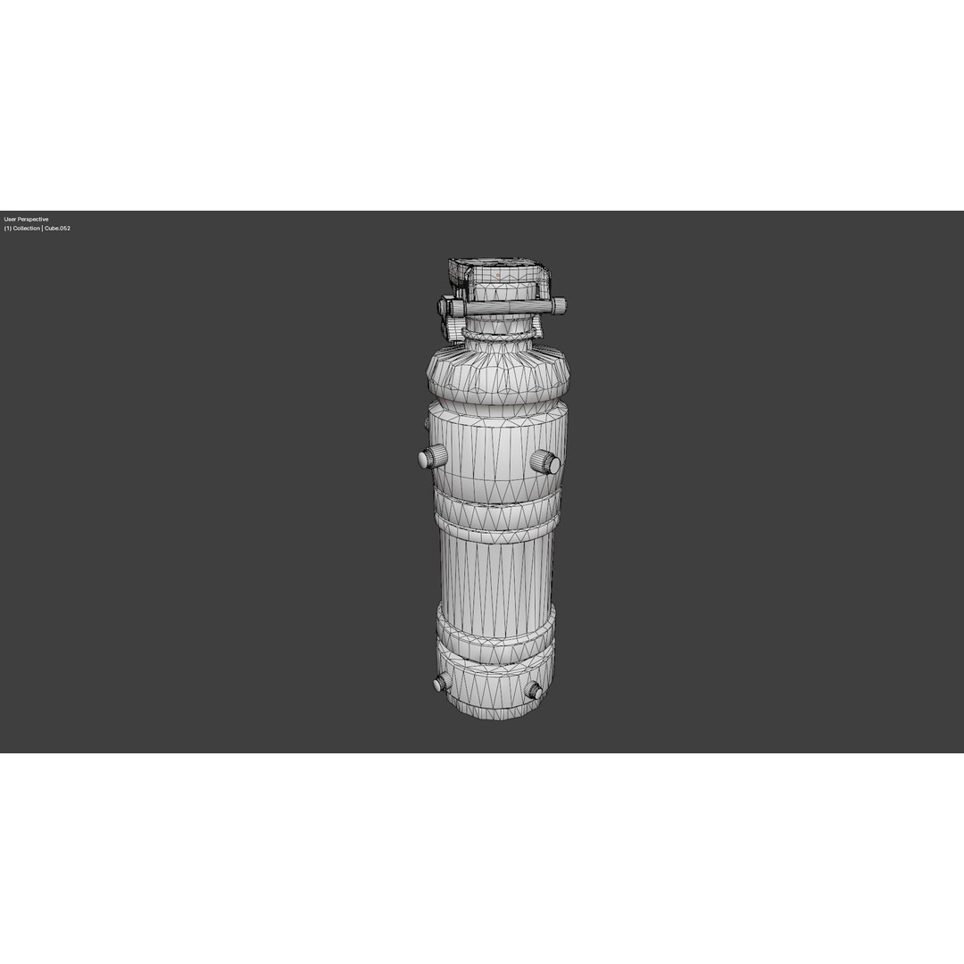 Smoke Grenade 3D Model – Realistic Game Asset, PBR Textures, FBX