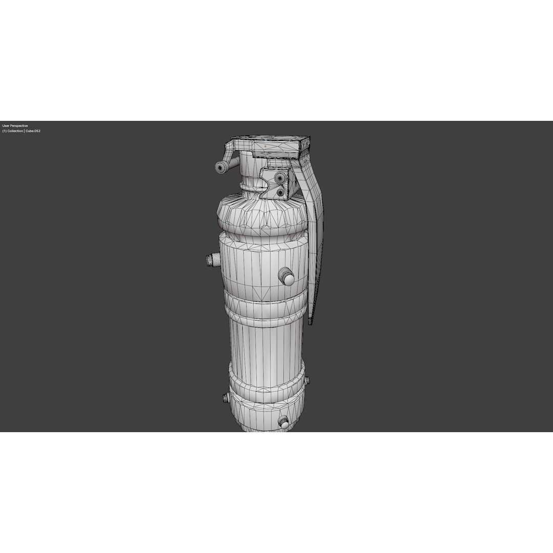 Smoke Grenade 3D Model – Realistic Game Asset, PBR Textures, FBX - View 16