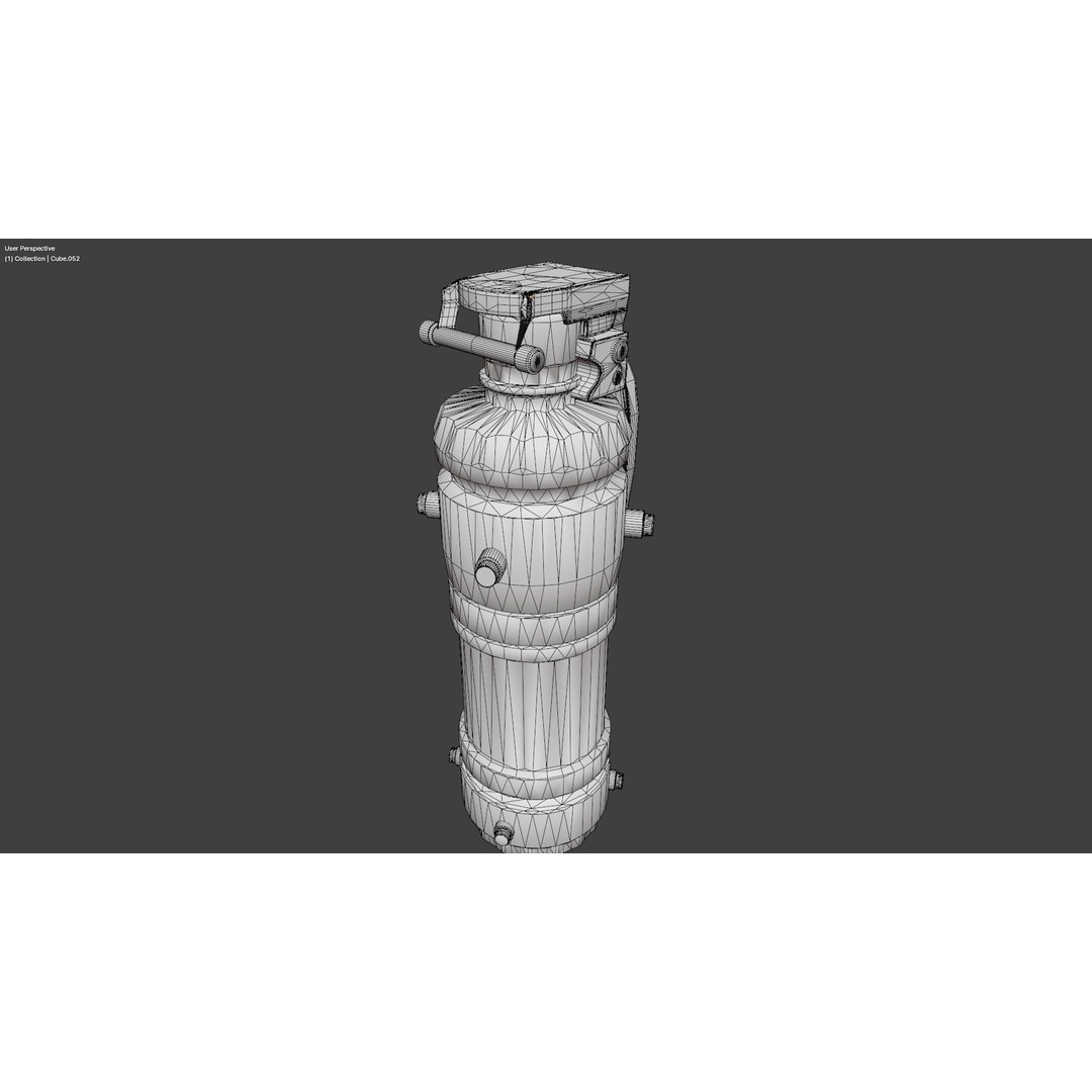Smoke Grenade 3D Model – Realistic Game Asset, PBR Textures, FBX - View 17