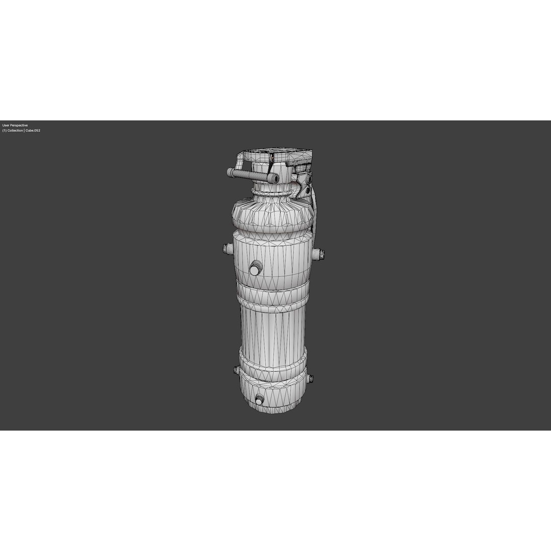 Smoke Grenade 3D Model – Realistic Game Asset, PBR Textures, FBX - View 20