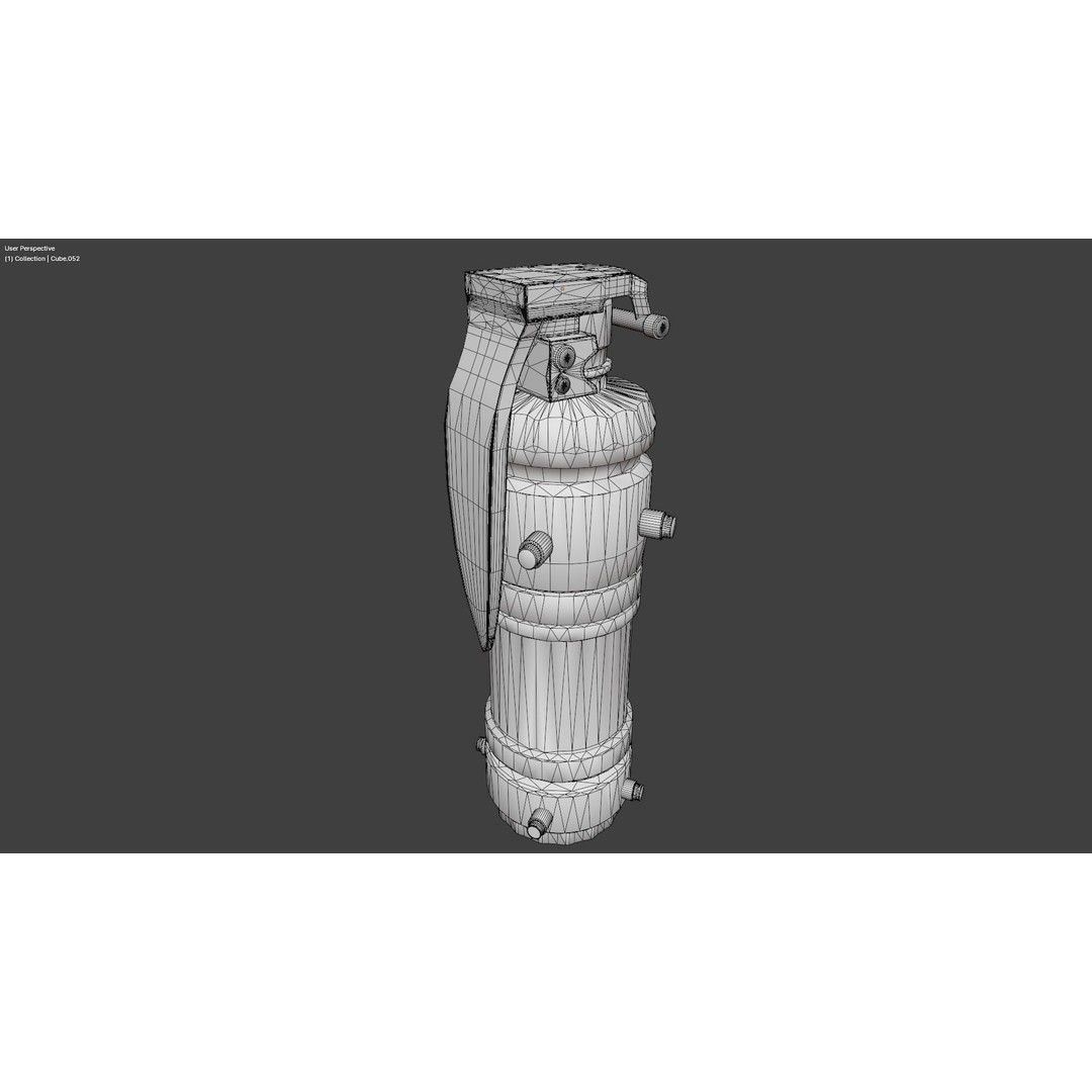 Smoke Grenade 3D Model – Realistic Game Asset, PBR Textures, FBX - View 21