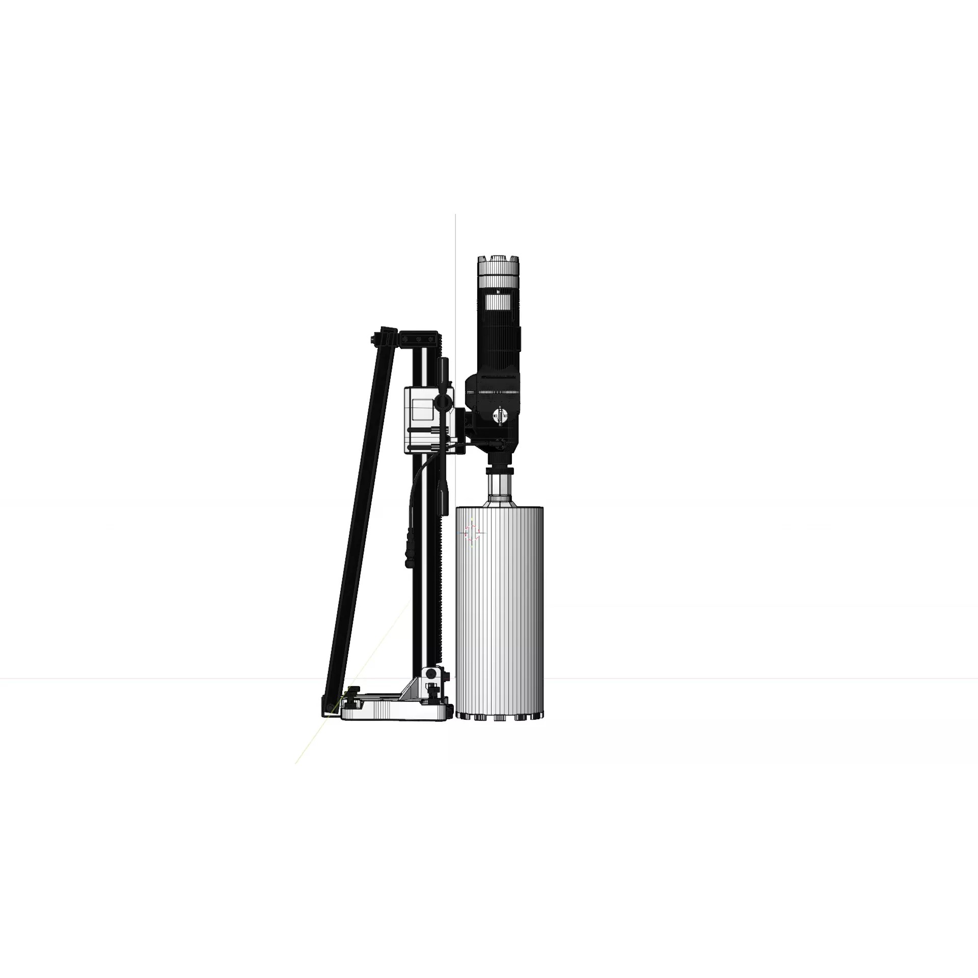 Concrete Diamond Core Cutting Drill Machine - Game-Ready 3D Model