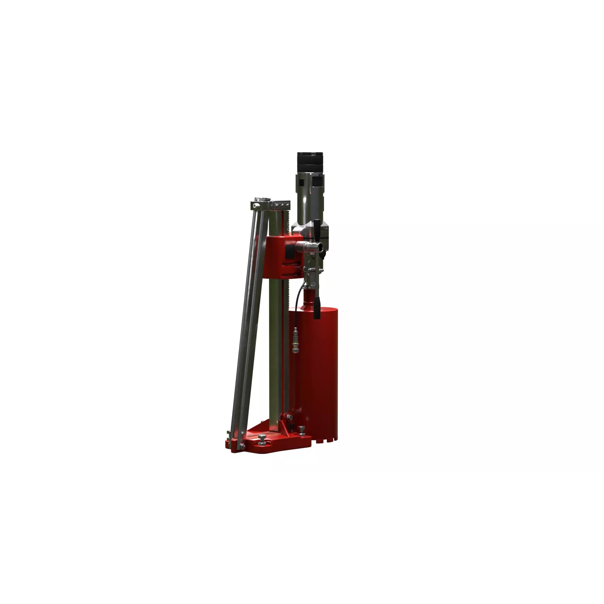 Concrete Diamond Core Cutting Drill Machine - Game-Ready 3D Model - View 5
