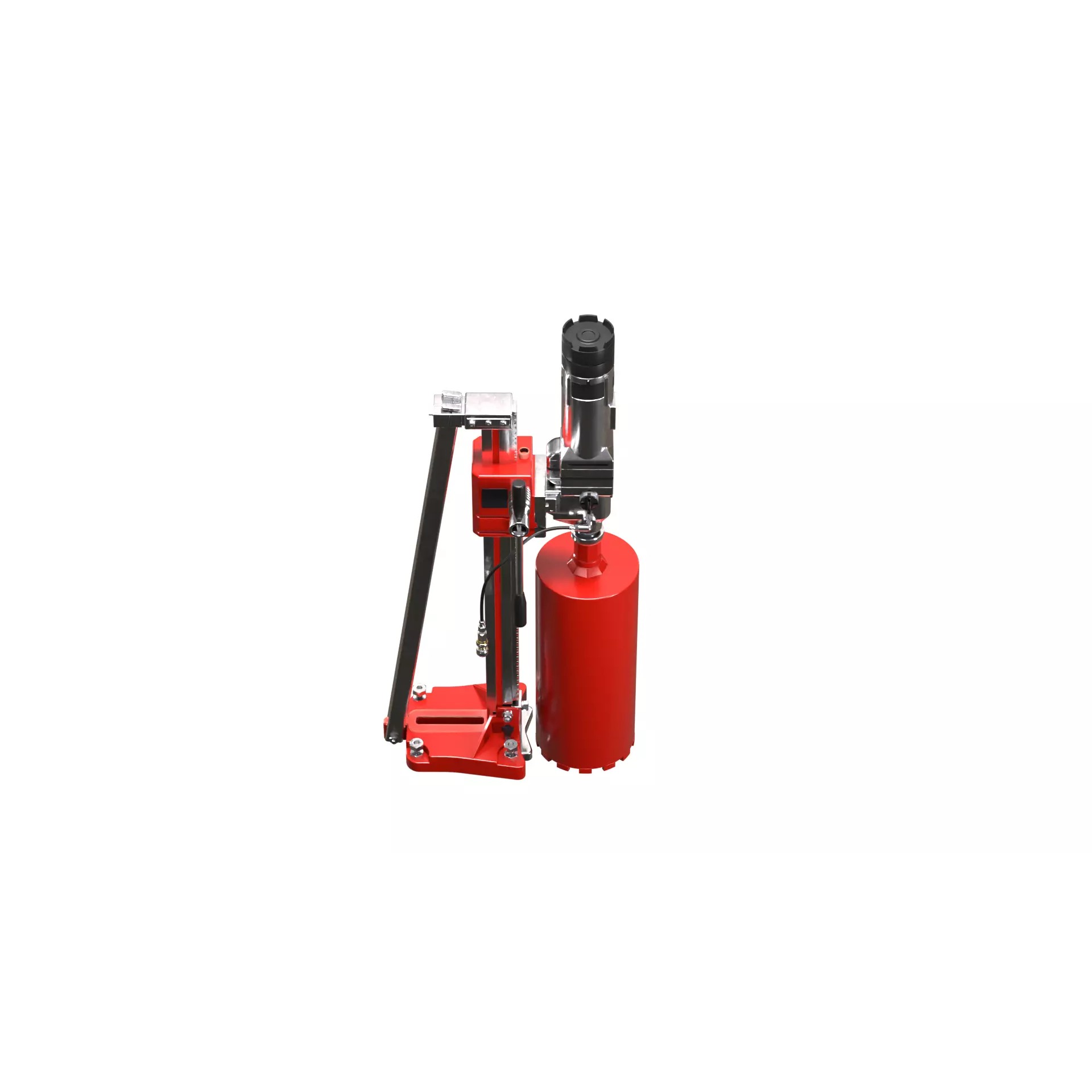 Concrete Diamond Core Cutting Drill Machine - Game-Ready 3D Model - View 6