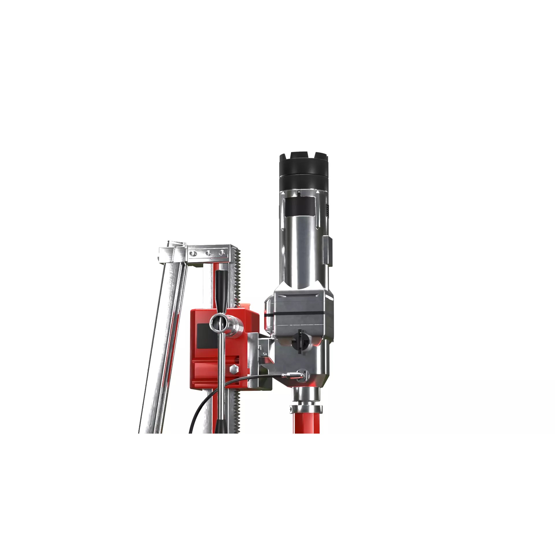 Concrete Diamond Core Cutting Drill Machine - Game-Ready 3D Model - View 7