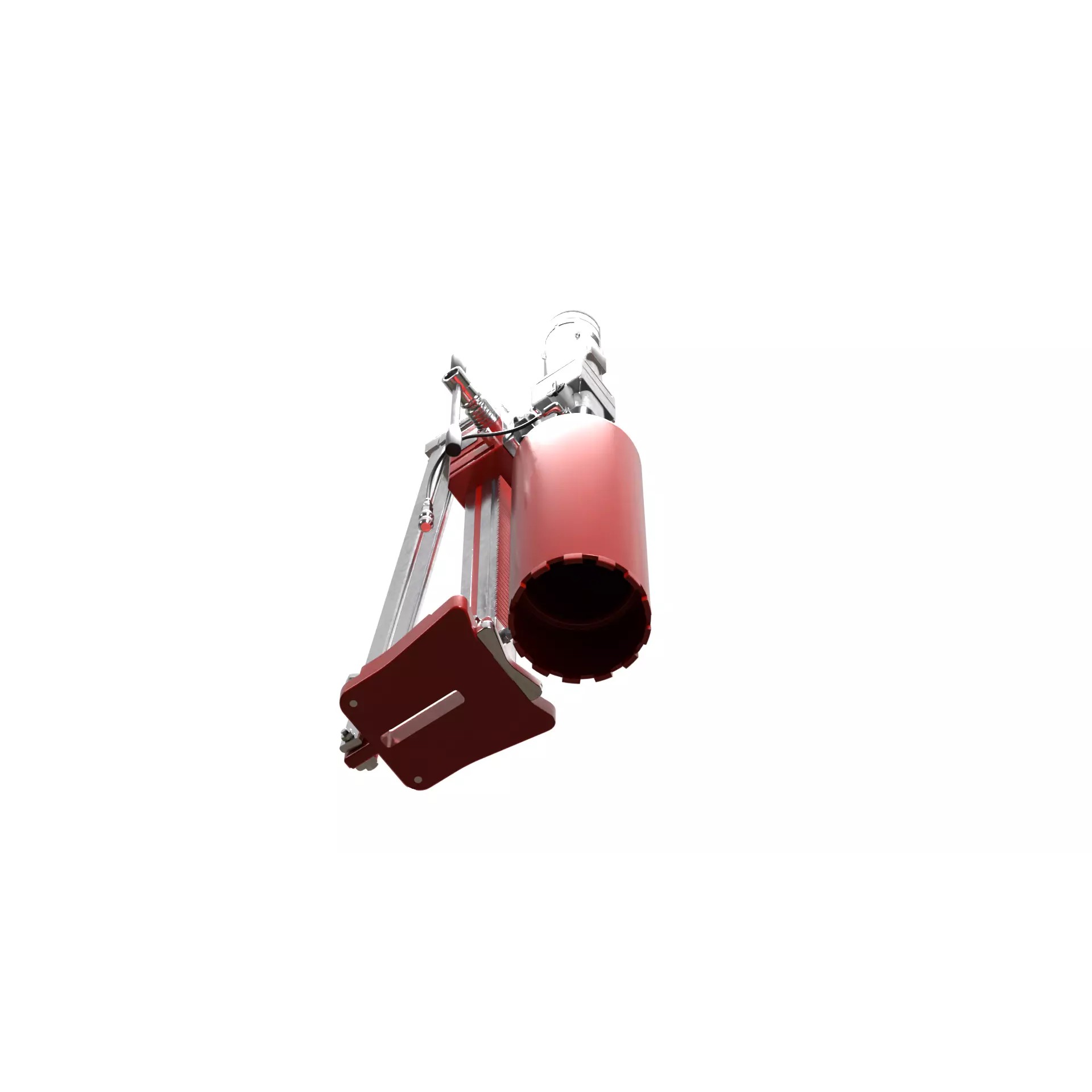 Concrete Diamond Core Cutting Drill Machine - Game-Ready 3D Model - View 9