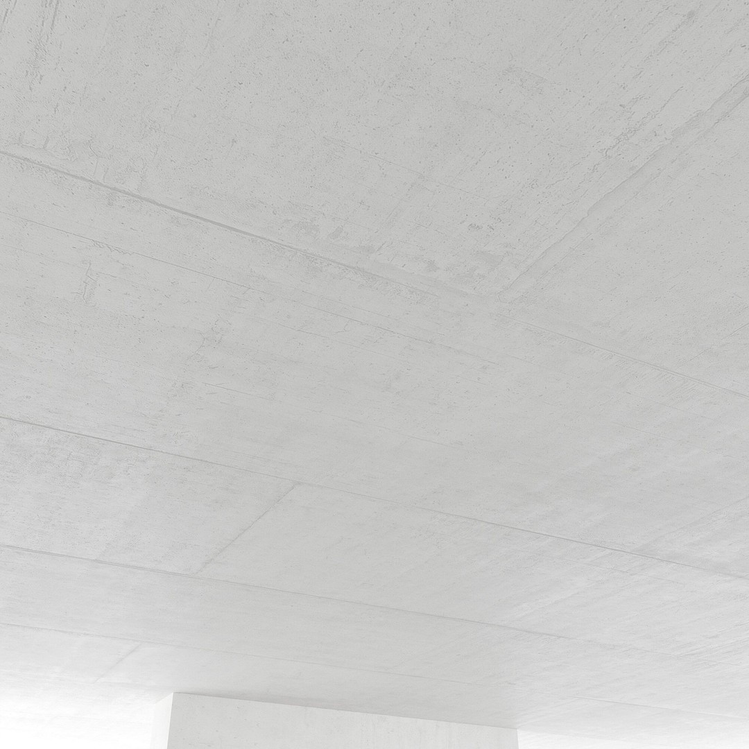 Concrete Ceiling 3D Model – PBR Architectural Texture, FBX, OBJ - View 5