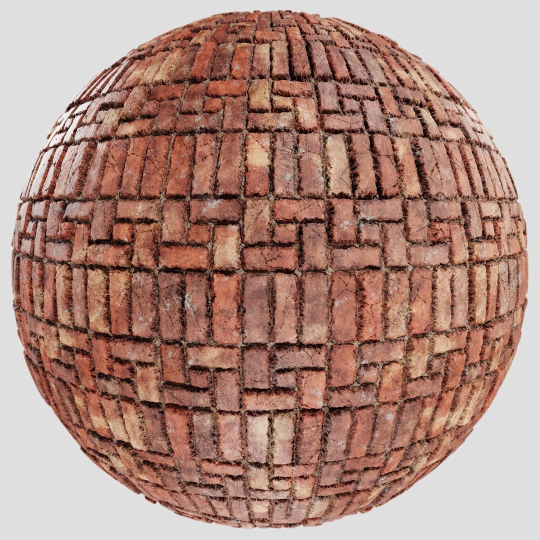 Brick Wall Texture Collection 3D Model – 8K PBR Textures for Archviz - View 3