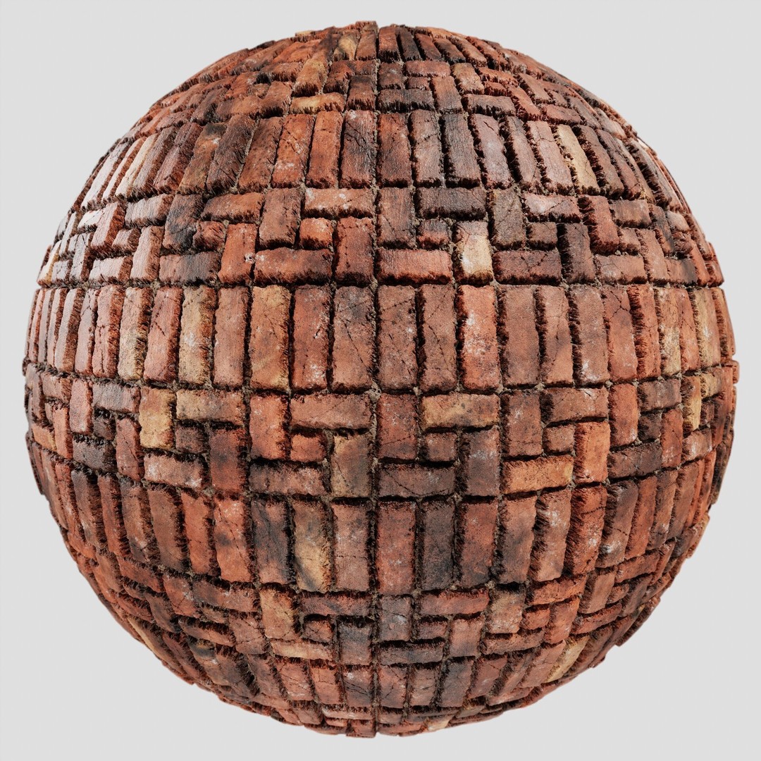 Brick Wall Texture Collection 3D Model – 8K PBR Textures for Archviz - View 5