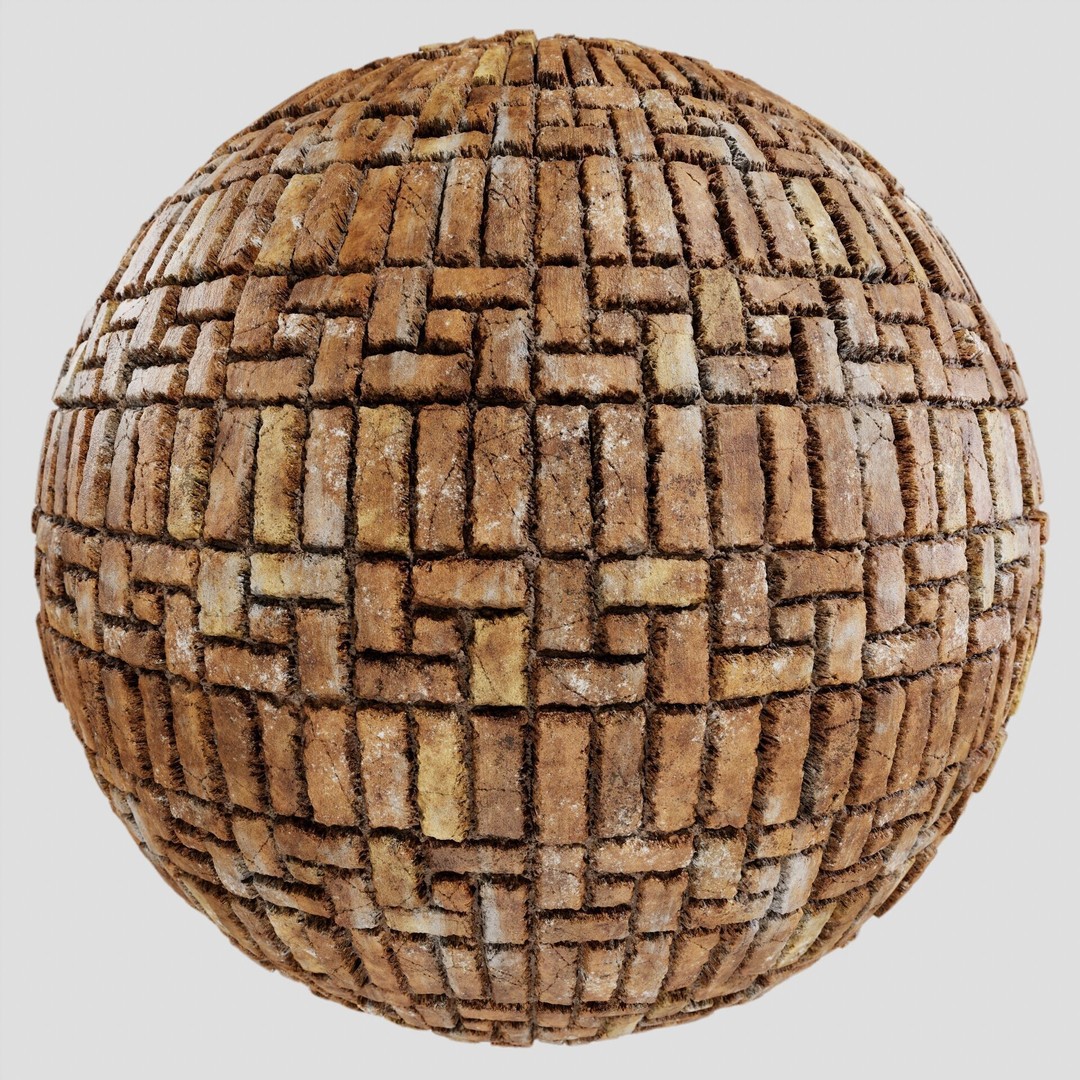 Brick Wall Texture Collection 3D Model – 8K PBR Textures for Archviz - View 7