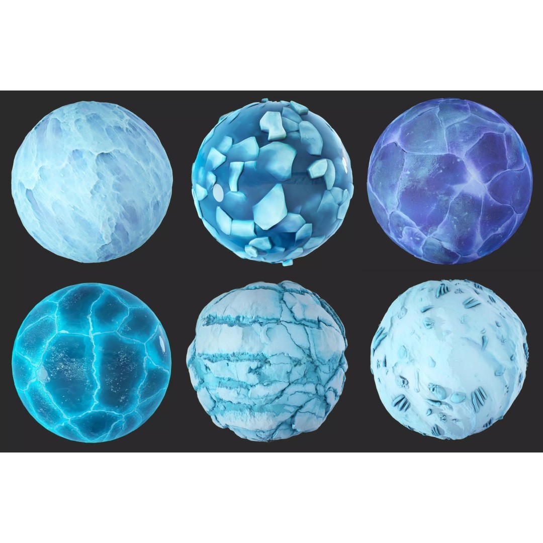 IceLand 3D Model – Stylized PBR Materials for Natural Textures - View 2