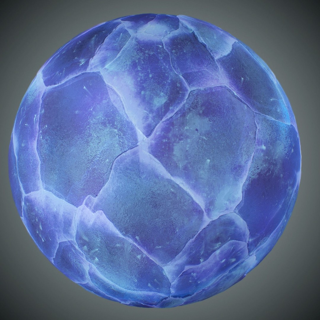 IceLand 3D Model – Stylized PBR Materials for Natural Textures - View 9