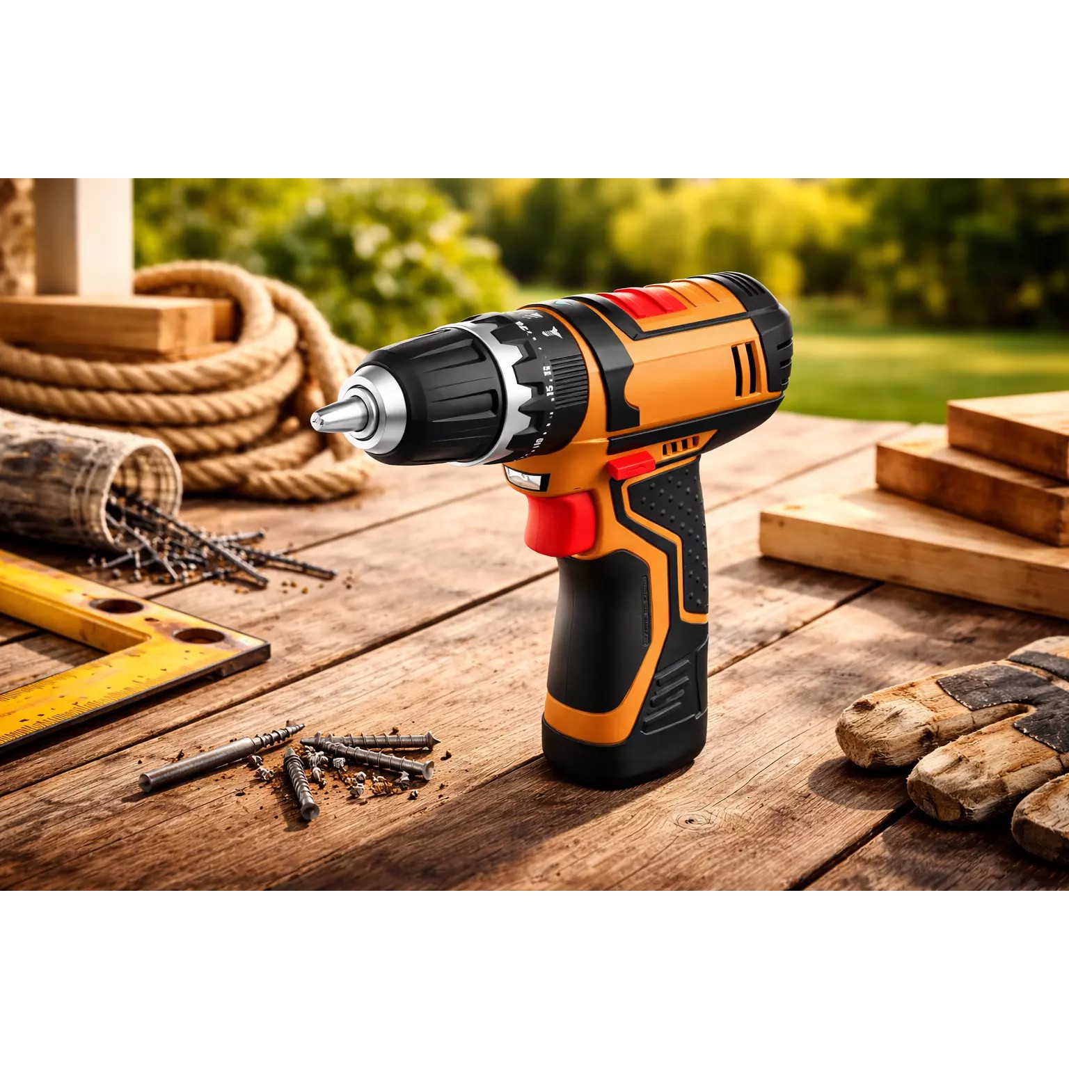 Cordless Power Drill - Game-Ready 3D Model - View 2