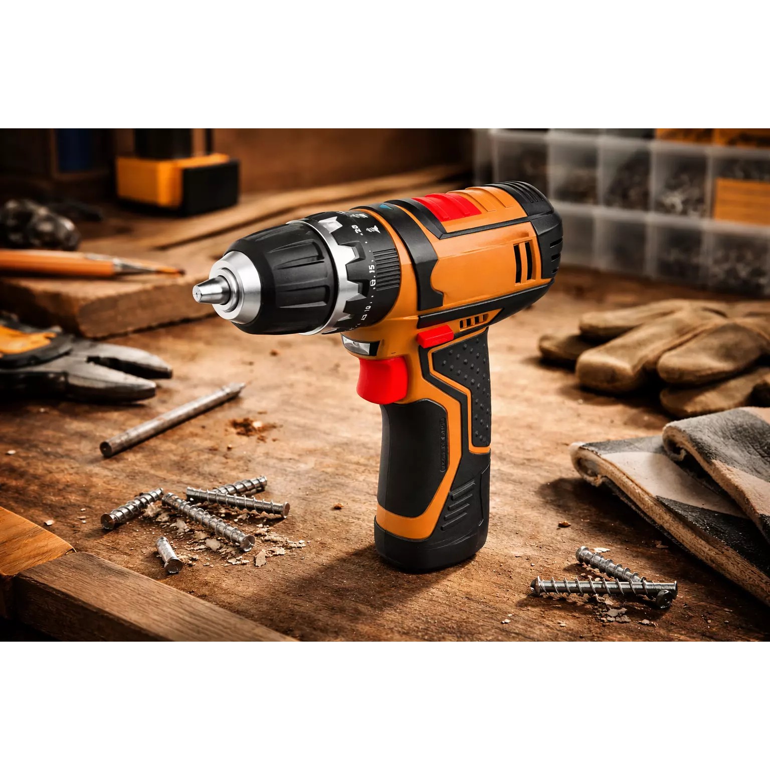 Cordless Power Drill - Game-Ready 3D Model - View 3