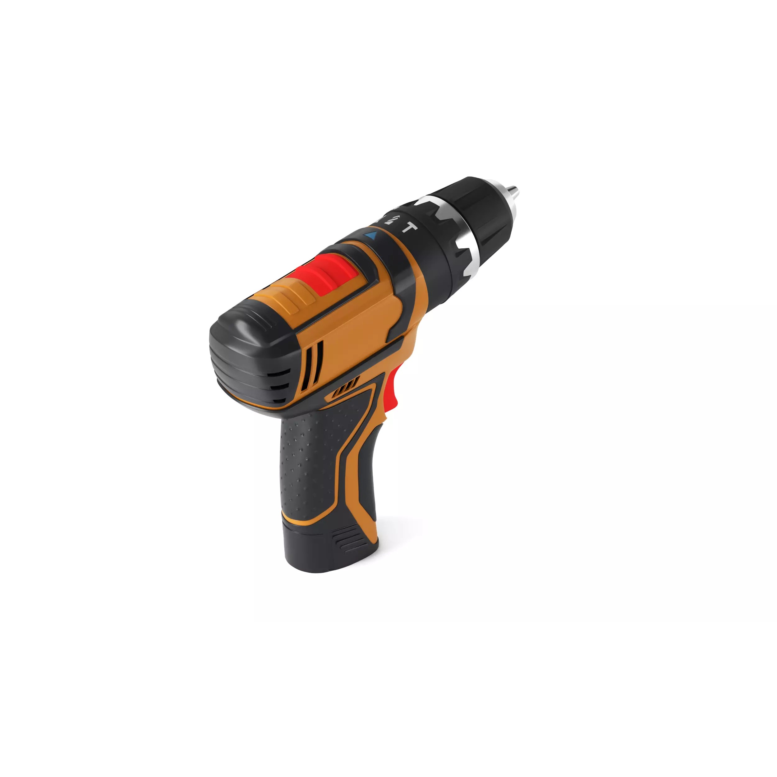 Cordless Power Drill - Game-Ready 3D Model - View 6