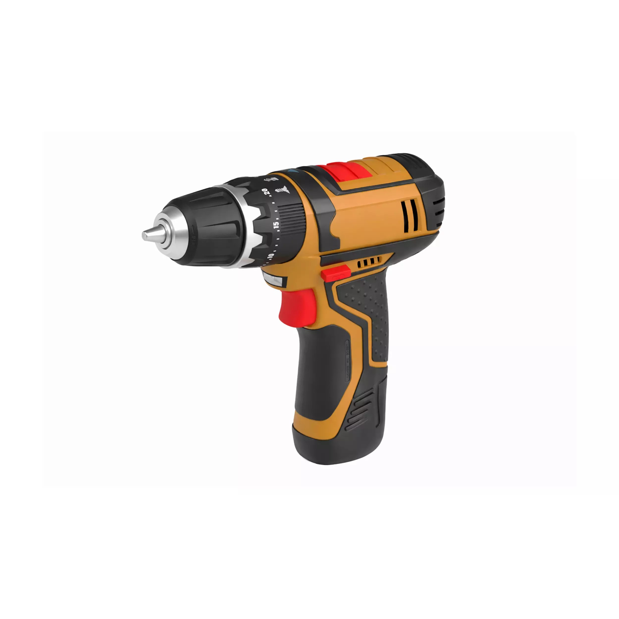 Cordless Power Drill - Game-Ready 3D Model - View 8