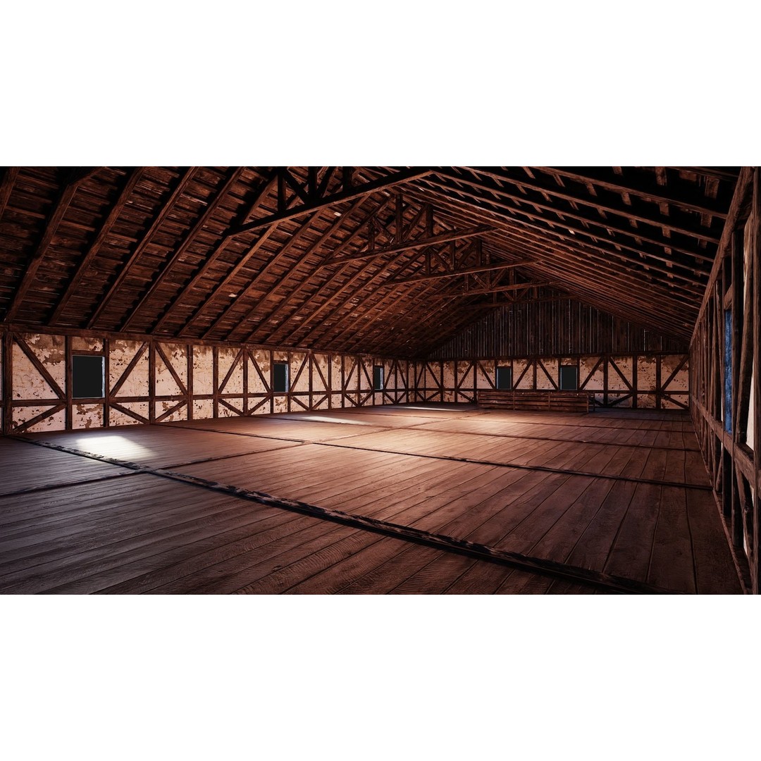 Old Medieval House 3D Model – Low Poly Game Ready Asset, FBX, OBJ - View 6