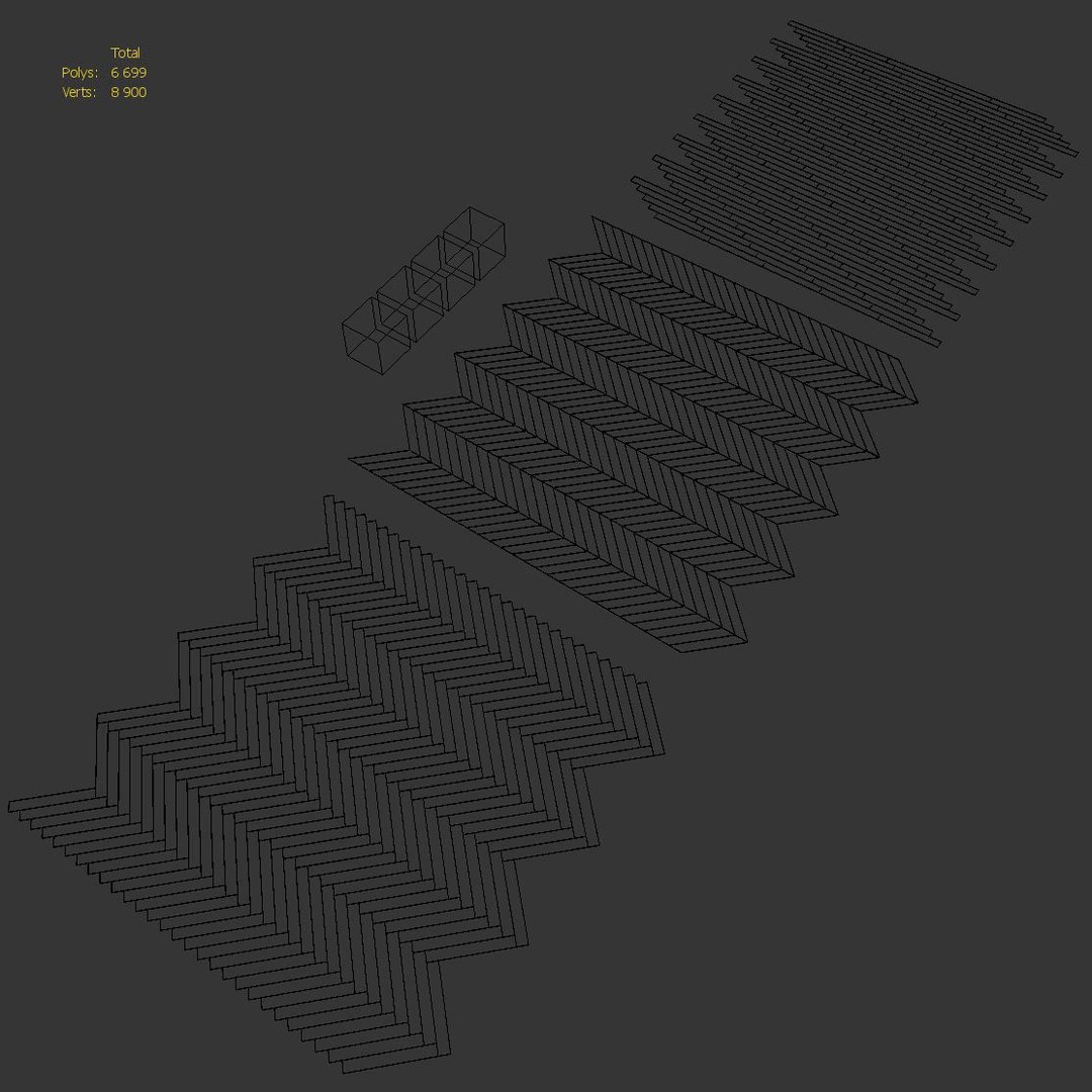 Wood Floor 3D Model – High Quality Oak Textures, FBX, OBJ - View 8