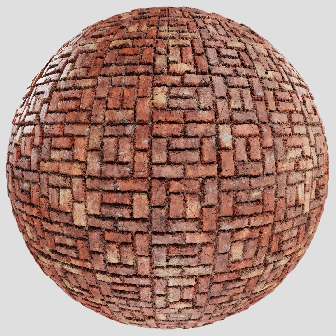 Brick Wall Texture Collection 3D Model – 8K PBR Textures, 9 Variations - View 15