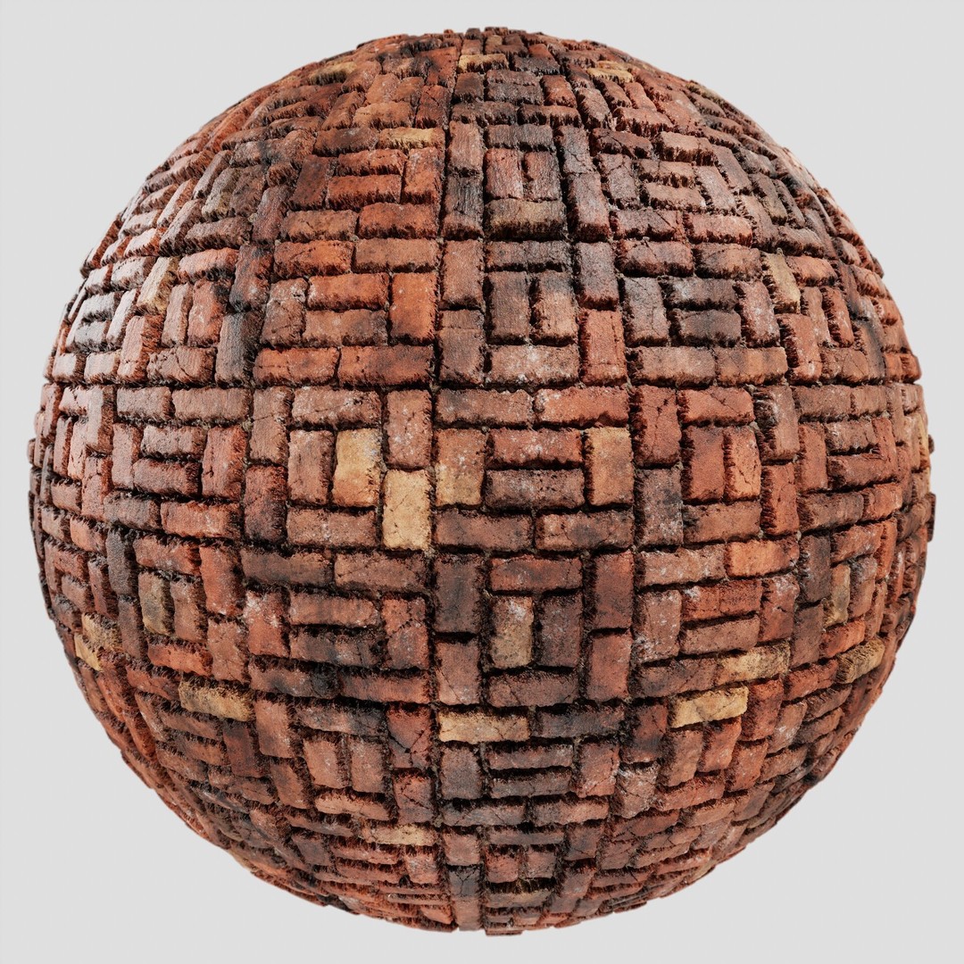 Brick Wall Texture Collection 3D Model – 8K PBR Textures, 9 Variations - View 17