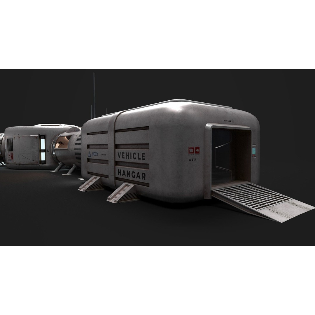 Mars Colony 3D Model – Low Poly Unreal Engine Asset, PBR Textures - View 10