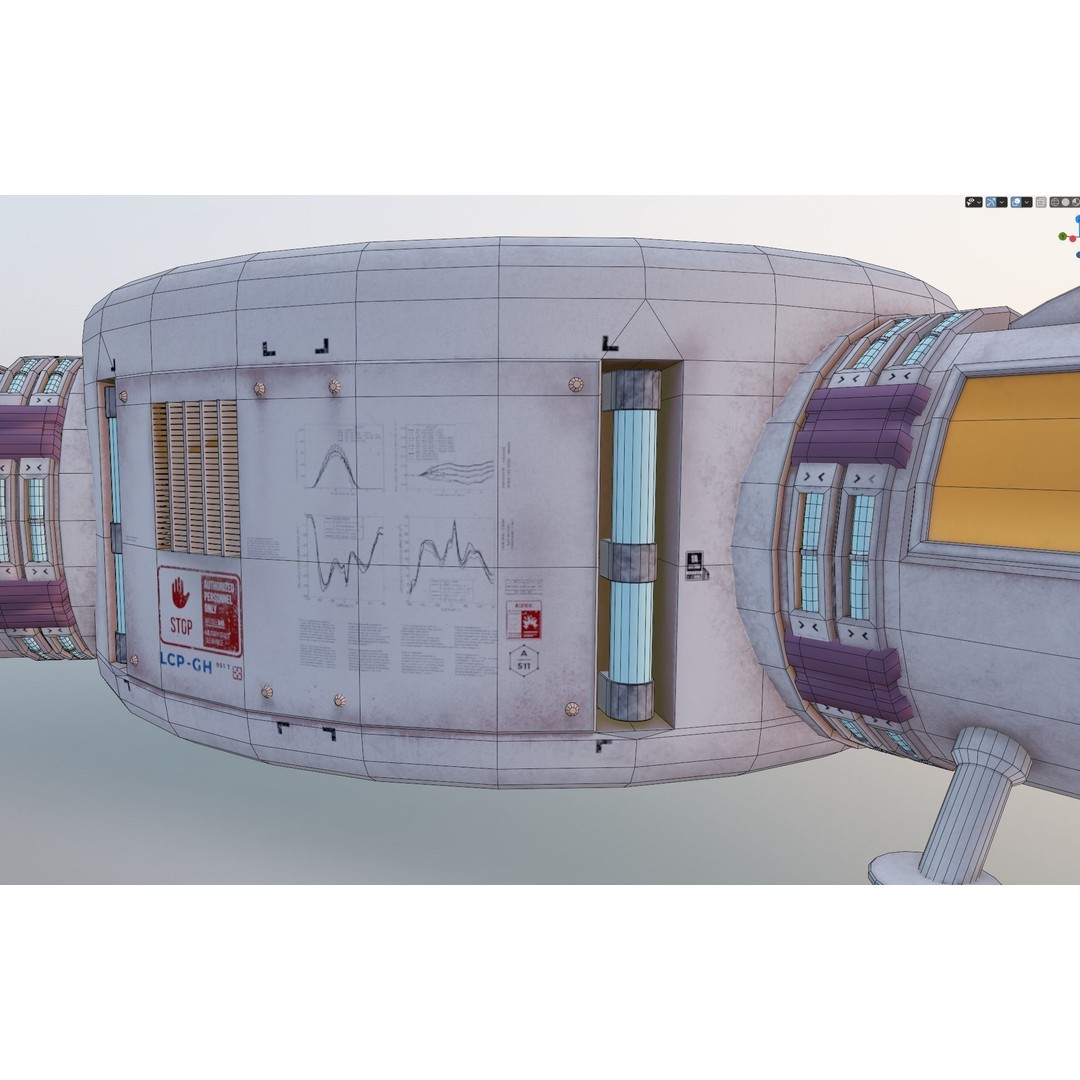 Mars Colony 3D Model – Low Poly Unreal Engine Asset, PBR Textures - View 12
