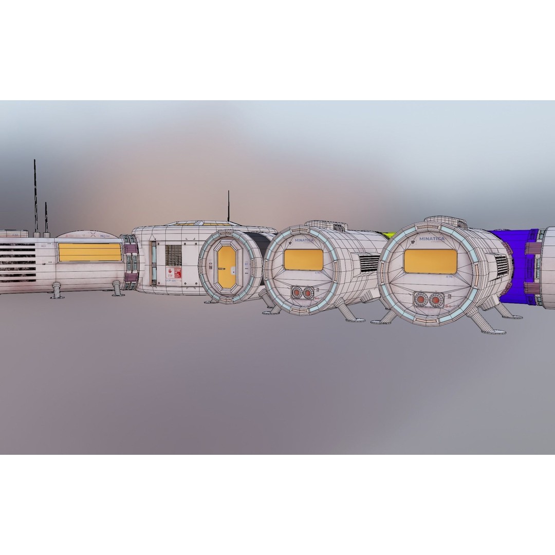 Mars Colony 3D Model – Low Poly Unreal Engine Asset, PBR Textures - View 15