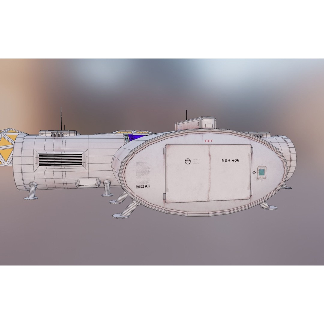 Mars Colony 3D Model – Low Poly Unreal Engine Asset, PBR Textures - View 16