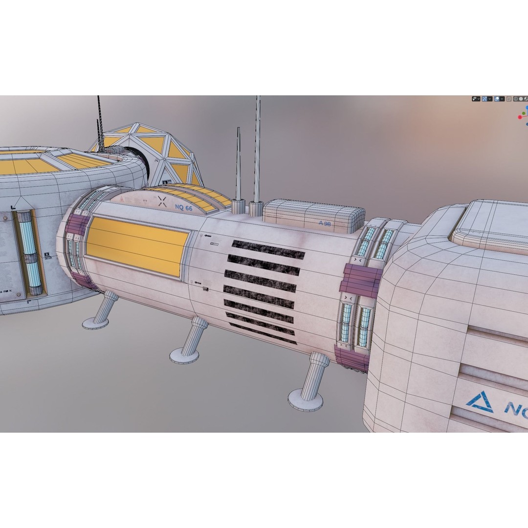 Mars Colony 3D Model – Low Poly Unreal Engine Asset, PBR Textures - View 22